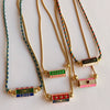 Necklace Titanium Steel Geometric Retro Heart Tarot Electroplating Pendant
