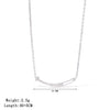 Necklace Titanium Steel Geometric Simple Electroplating O Word Chain For Women