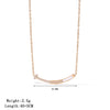 Necklace Titanium Steel Geometric Simple Electroplating O Word Chain For Women