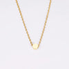 Necklace Titanium Steel Geometric Small Round Beads And Small Bean Cross Chain Original Design