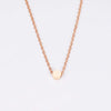 Necklace Titanium Steel Geometric Small Round Beads And Small Bean Cross Chain Original Design
