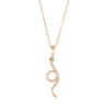 Necklace Titanium Steel Geometric Spirit Snake Pendant Electroplating For Women