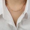 Necklace Titanium Steel Geometric Texture Electroplating Personality Style