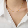 Necklace Titanium Steel Geometric Texture Electroplating Personality Style