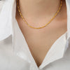 Necklace Titanium Steel Geometric Texture Electroplating Personality Style
