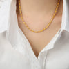 Necklace Titanium Steel Geometric Texture Electroplating Personality Style