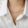 Necklace Titanium Steel Geometric Texture Electroplating Personality Style