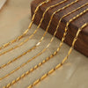 Necklace Titanium Steel Geometric Texture Electroplating Personality Style