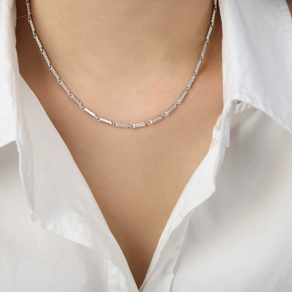 Necklace Titanium Steel Geometric Texture Electroplating Personality Style