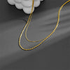 Necklace Titanium Steel Geometric Vacuum Electroplated In Furnace Oval Design Unisex