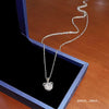 Necklace Titanium Steel Geometric Zircon Mixed Gemstone Setting For Women