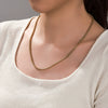 Necklace Titanium Steel Gold Plated Copper Ball Chain Electroplating Unisex