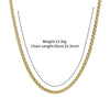 Necklace Titanium Steel Gold Plated Copper Ball Chain Electroplating Unisex