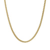 Necklace Titanium Steel Gold Plated Copper Ball Chain Electroplating Unisex