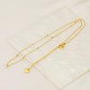 Necklace 316L Stainless Steel Gold Zircon Geometric Fashion Electroplated Ochain Women's