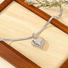 Necklace Titanium Steel Heart Pattern Electroplating Trendy Accessories