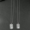 Necklace Titanium Steel Heart Pendant Dripping Glue Couple Style