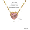 Necklace 316L Stainless Steel Heart Pendant Electroplating Cross Chain For Women