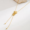 Necklace Titanium Steel Heart Shape Electroplating Women's Simple Style O Word Chain
