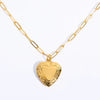 Necklace Titanium Steel Heart Shape Furnace Vacuum Electroplating