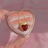Necklace Titanium Steel Heart Zircon Mixed Gem Inlay Geometric Pattern 18K Gold Plated Electroplating For Women