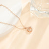 Necklace Titanium Steel Heartshaped Diamondinlaid For Women