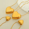 Necklace 316L Stainless Steel Heartshaped Pendant Electroplated Love Collarbone Chain