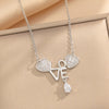Necklace Titanium Steel Heartshaped Retro Fashion Creative Design Electroplating For Women