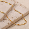 Necklace 316L Stainless Steel 18K Gold Plated Electroplated Simple Allmatch Fashion Accessory For Women And Men