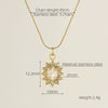Necklace 316L Stainless Steel 18K Gold Plated Light Luxury Geometric Inlaid Zircon Sshaped Pendant For Women