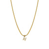 Necklace Titanium Steel Letter Pattern Diamond Pendant Snake Bone Chain French Retro Style