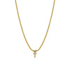 Necklace Titanium Steel Letter Pattern Diamond Pendant Snake Bone Chain French Retro Style