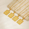 Necklace 316L Stainless Steel Letter Square Pattern Electroplating