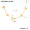 Necklace Titanium Steel Light Luxury Love Tassel Pendant Electroplated