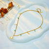Necklace Titanium Steel Lightning Eightpointed Star Pendant Electroplating