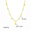 Necklace Titanium Steel Lightning Eightpointed Star Pendant Electroplating