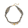 Necklace Titanium Steel Marine Life Colorful Flowers Shell Pendant Goldplated Electroplating