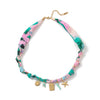 Necklace Titanium Steel Marine Life Colorful Flowers Shell Pendant Goldplated Electroplating
