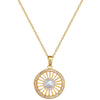 Necklace Titanium Steel Pearl Hollow Bird's Nest Geometric Style Copper Pendant