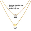 Necklace Titanium Steel Pearl Star Geometric Electroplating Bamboo Chain Women's