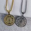 Necklace Titanium Steel Personality Geometric Medusa Snake Pendant Electroplating