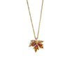 Necklace Titanium Steel Red Maple Leaf Geometric Women's Light Luxury Highend Sense Accessory