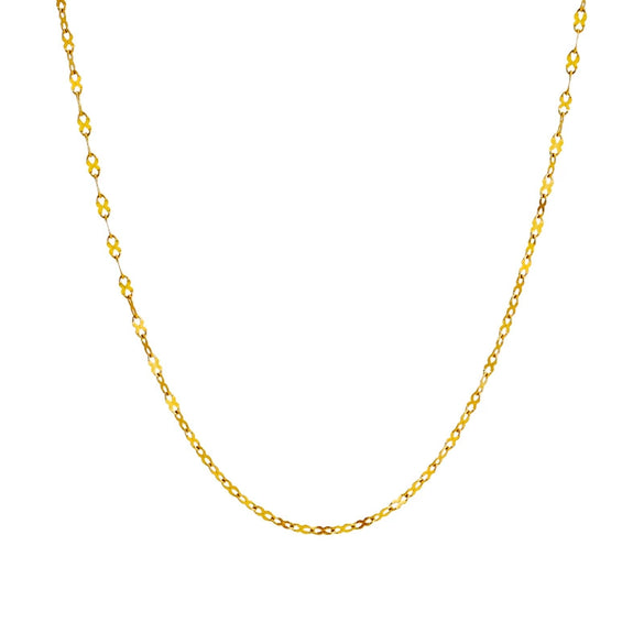 Necklace Titanium Steel 8 Shaped Chain Geometric Letters Numbers Text Vacuum Plated 18K Gold
