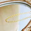 Necklace Titanium Steel 8 Shaped Chain Geometric Letters Numbers Text Vacuum Plated 18K Gold