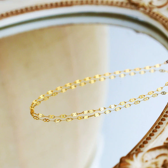 Necklace Titanium Steel 8 Shaped Chain Geometric Letters Numbers Text Vacuum Plated 18K Gold