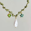 Necklace Titanium Steel Shell Starfish Butterfly Turtle Chili Elephant Pearl Electroplating Multipendant