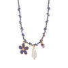 Necklace Titanium Steel Shell Starfish Butterfly Turtle Chili Elephant Pearl Electroplating Multipendant