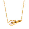 Necklace 316L Stainless Steel Simple Sweet Violin Design Electroplating Geometric