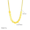 Necklace Titanium Steel Snake Chain Geometric Electroplating