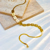 Necklace Titanium Steel Snake Chain Geometric Electroplating